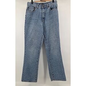 Rue 21 Blue Jeans Mens 32 Waist 34 Length Light Wash Straight Leg Distressed Mid